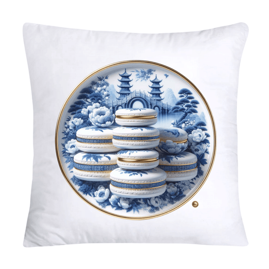 Blue Willow 18x18 Adorable Macaroon Throw Pillow Covers-1872