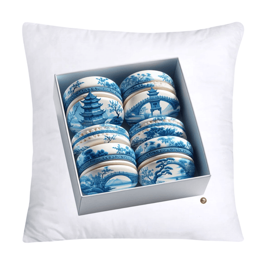 Blue Willow 18x18 Adorable Macaroon Pillow Covers-281