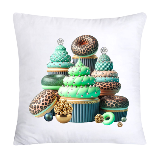 18x18 Wild Animal Print Cupcake Speciality Pillow Covers-2554