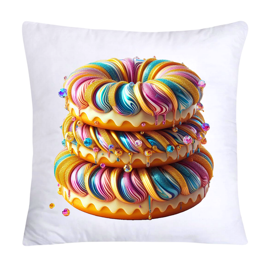 Wild Animal Print Donut Throw Pillow Covers 18x18-782