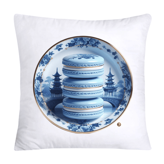 Blue Willow 18x18 Adorable Macaroon Throw Pillow Covers-1873