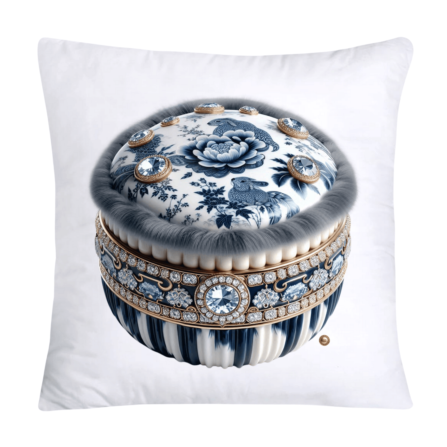 Blue Willow 18x18 Adorable Macaroon Throw Pillow Covers-1856