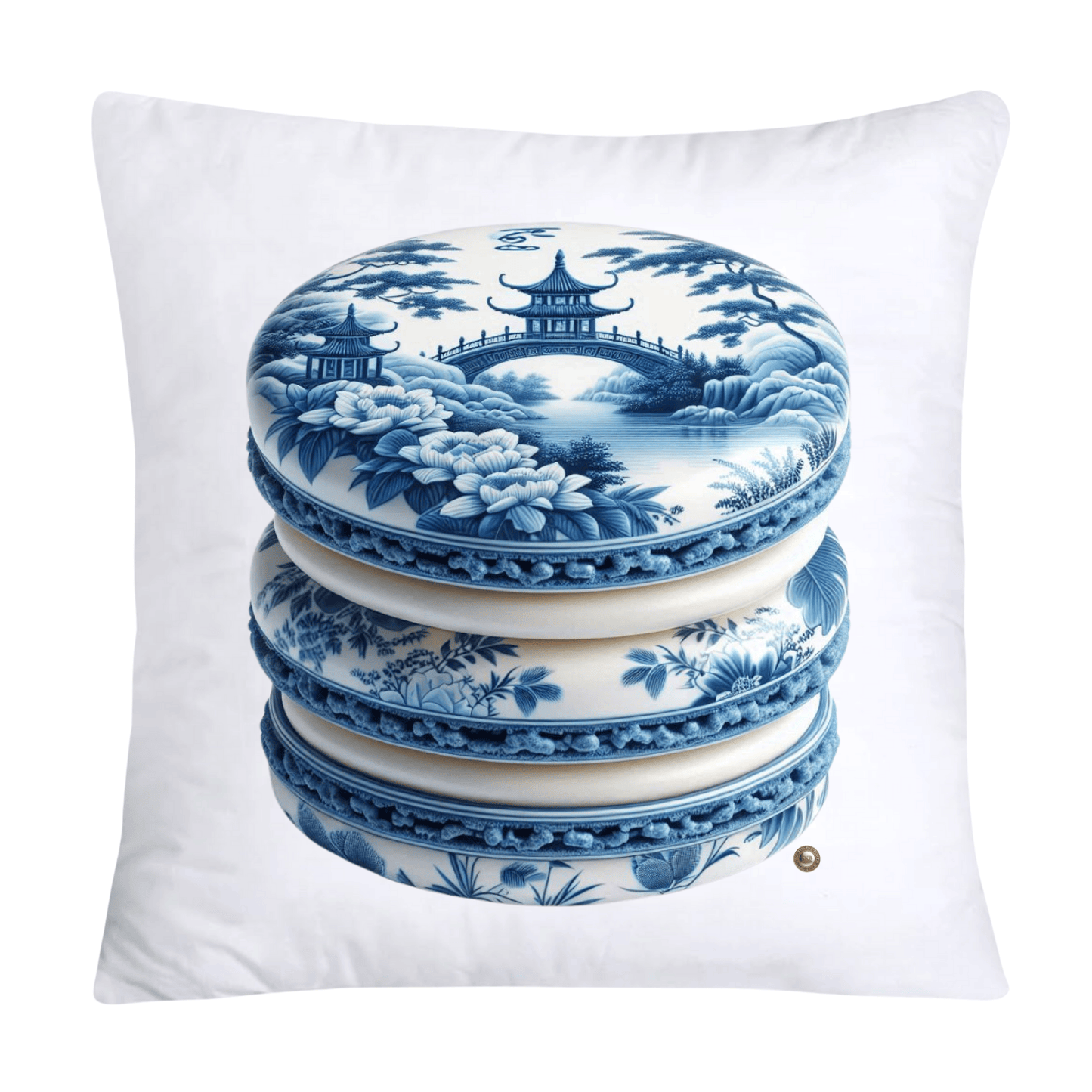 Blue Willow 18x18 Adorable Macaroon Pillow Covers-304