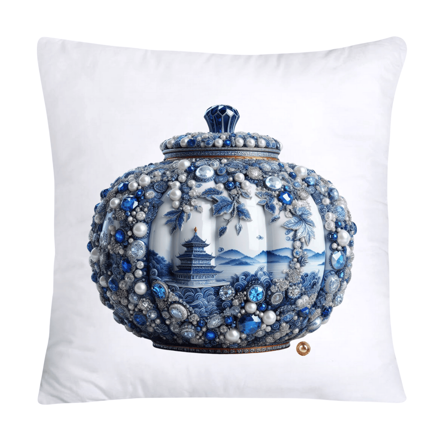 Blue and White Willow Ginger Jar Pillow Covers-91