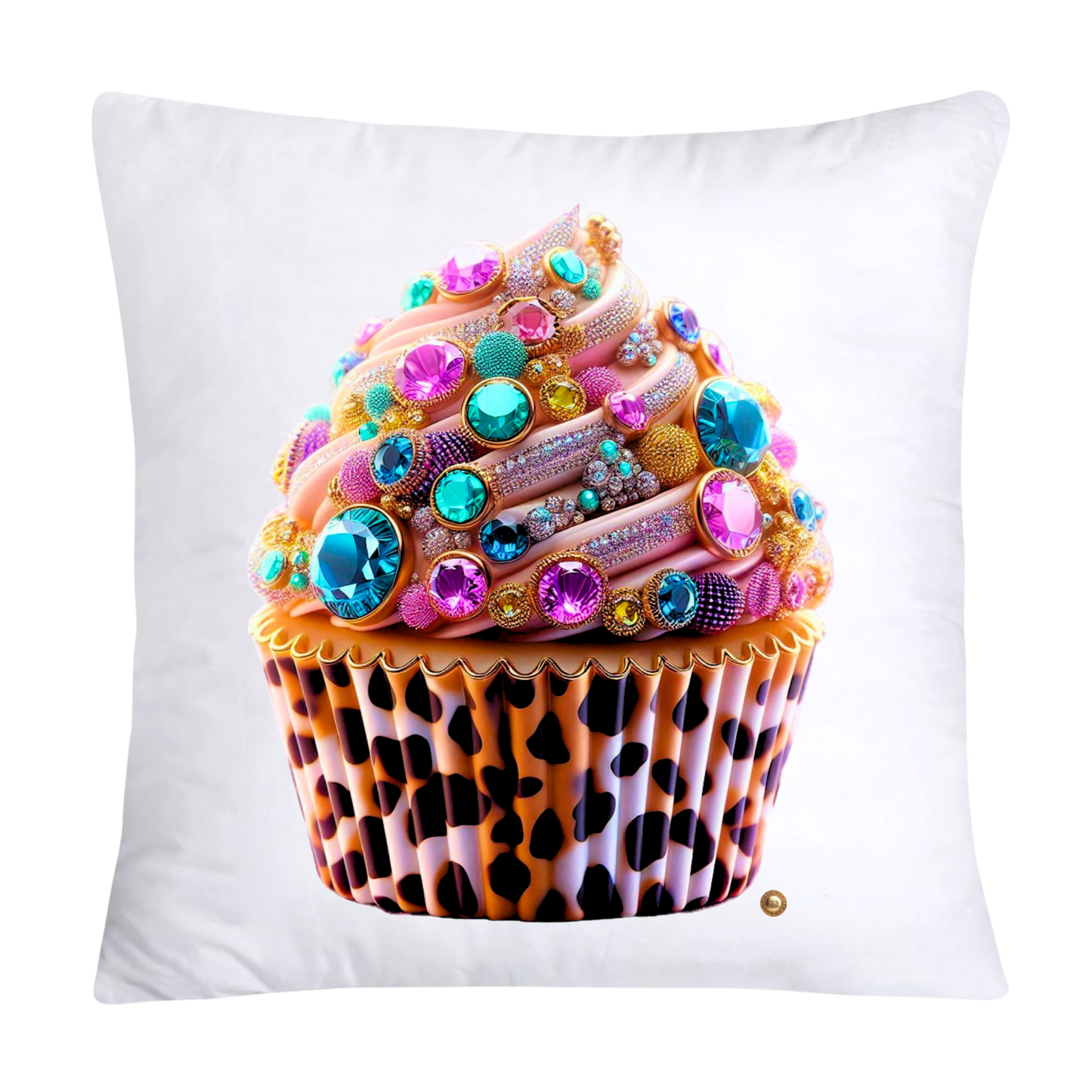 Wild Animal Print Cupcake Throw Pillow Covers 18X18-1120