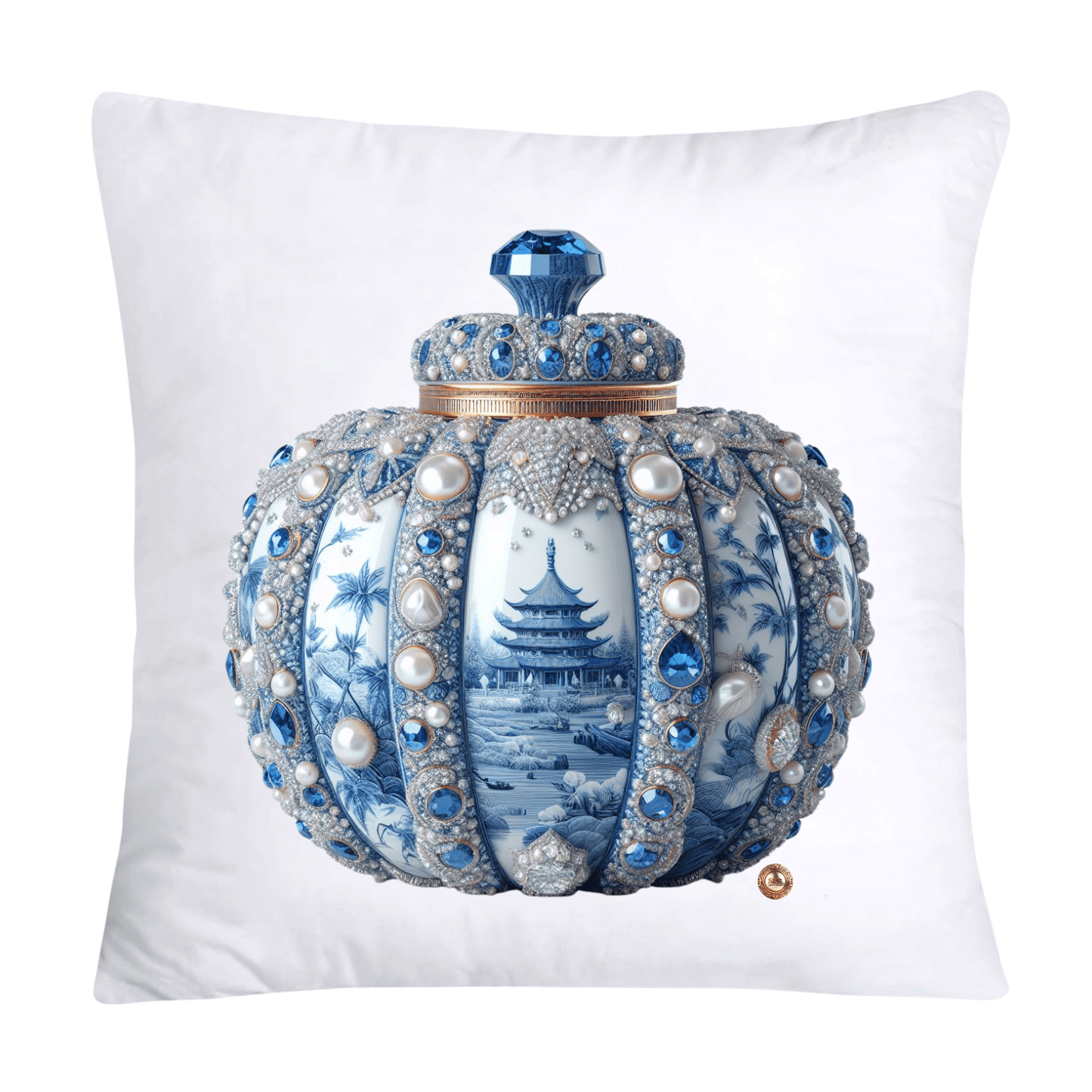 Blue and White Willow Ginger Jar Pillow Covers-88