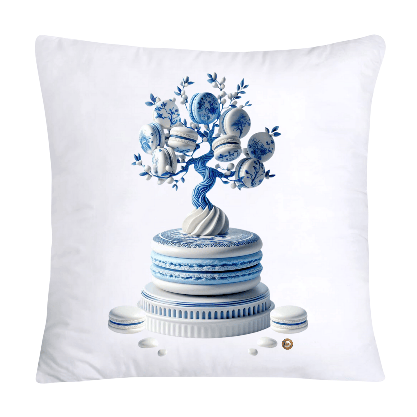 Blue Willow 18x18 Adorable Macaroon Throw Pillow Covers-2319