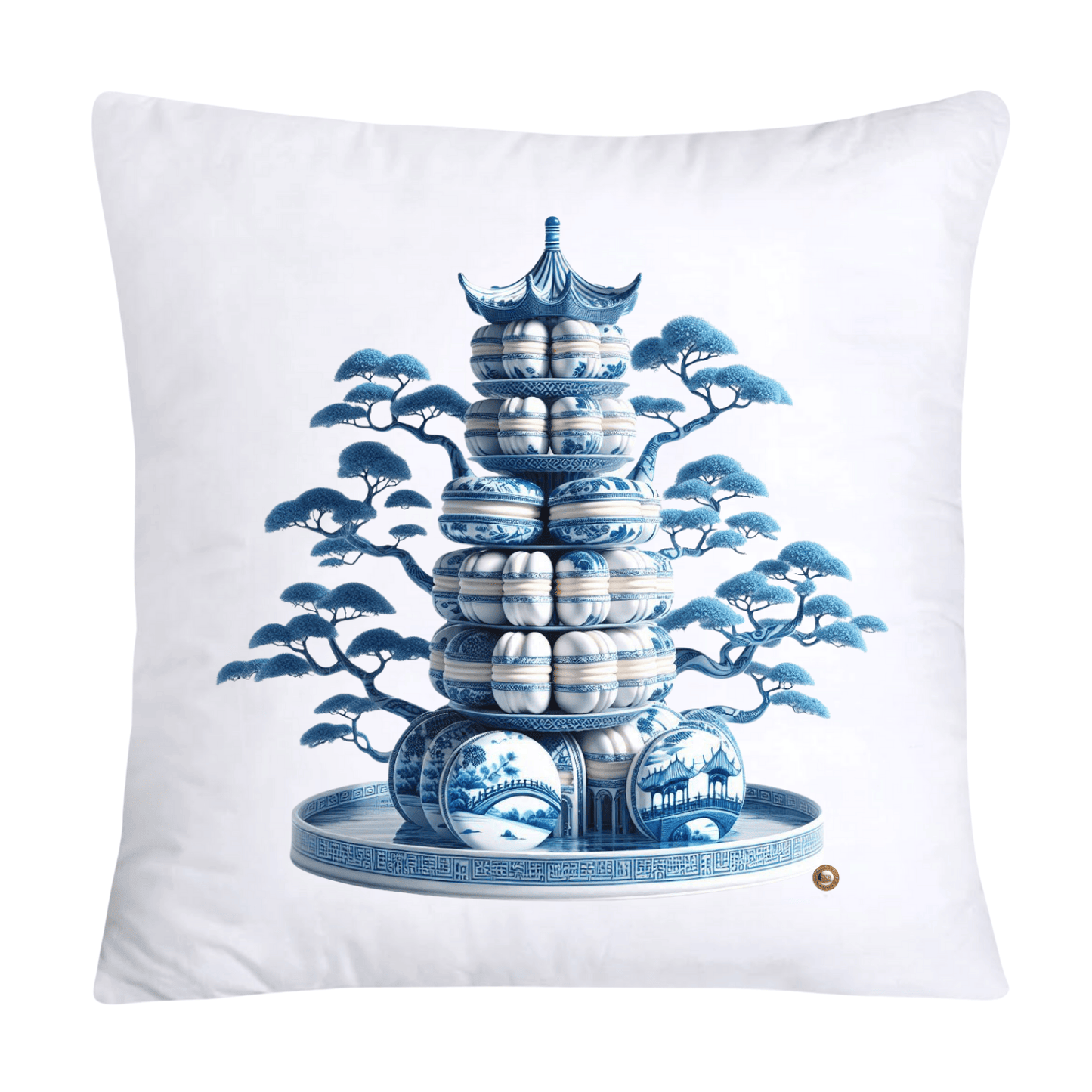 Blue Willow 18x18 Adorable Macaroon Throw Pillow Covers-2334