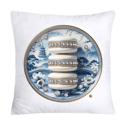 Blue Willow 18x18 Adorable Macaroon Throw Pillow Covers-1887