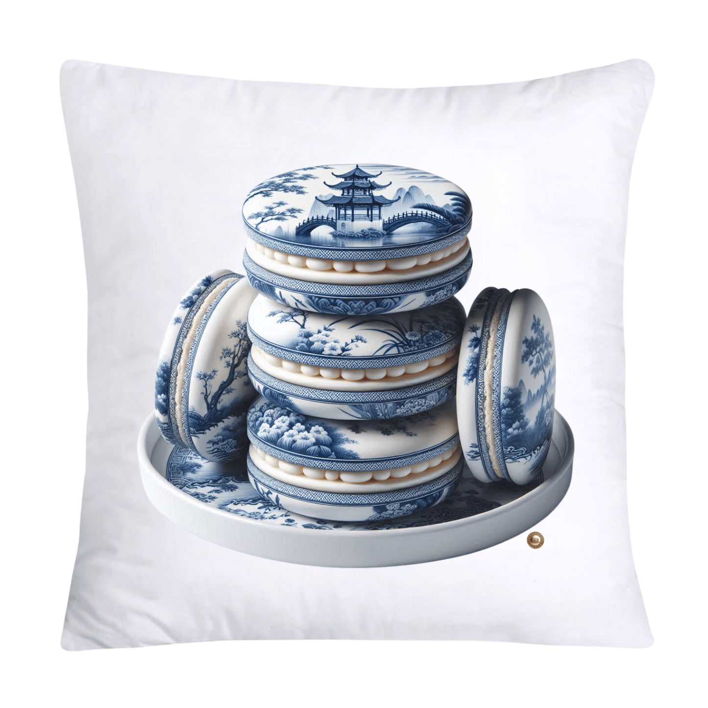Blue Willow 18x18 Adorable Macaroon Pillow Covers-1917