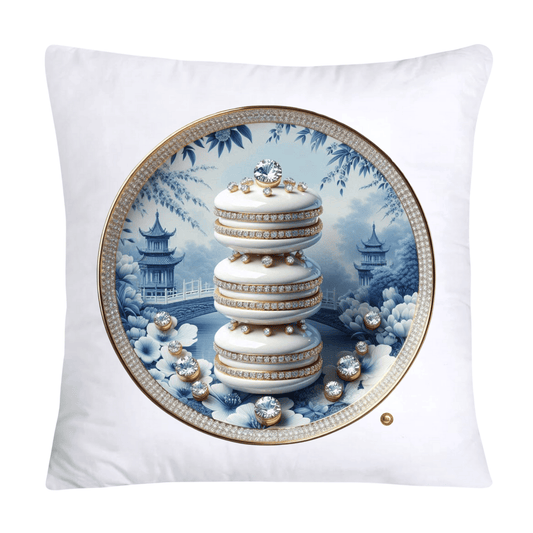 Blue Willow 18x18 Adorable Macaroon Throw Pillow Covers-1891