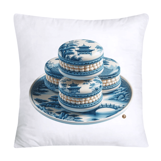 Blue Willow 18x18 Adorable Macaroon Throw Pillow Covers-308