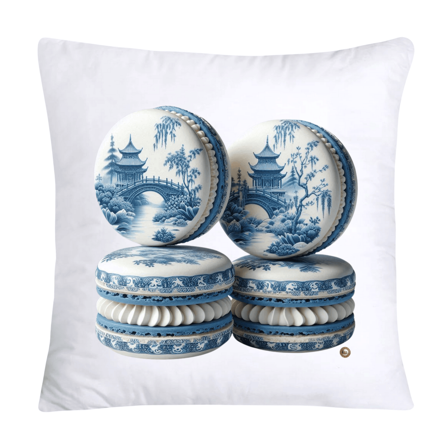 Blue Willow 18x18 Adorable Macaroon Pillow Covers-283