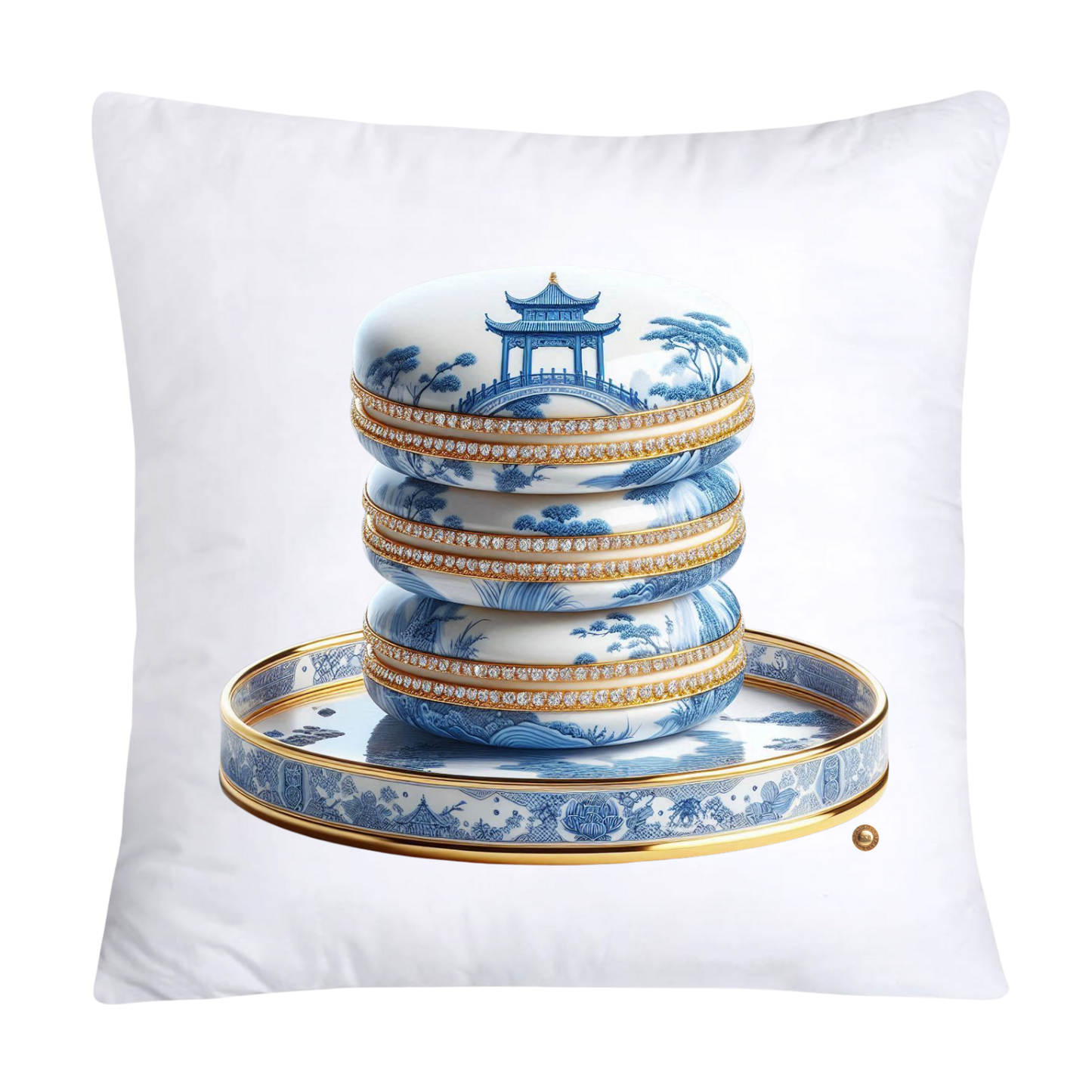 Blue Willow 18x18 Adorable Macaroon Pillow Covers-1902