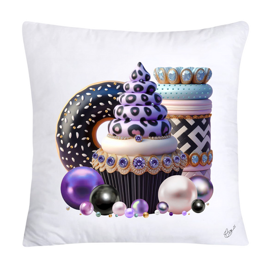 18x18 Wild Animal Print Cupcake Speciality Pillow Covers-2552