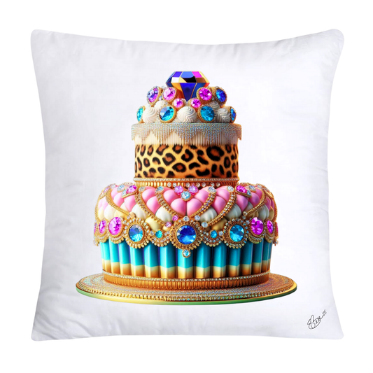 Wild Animal Print Cupcake Throw Pillow Covers 18x18-676