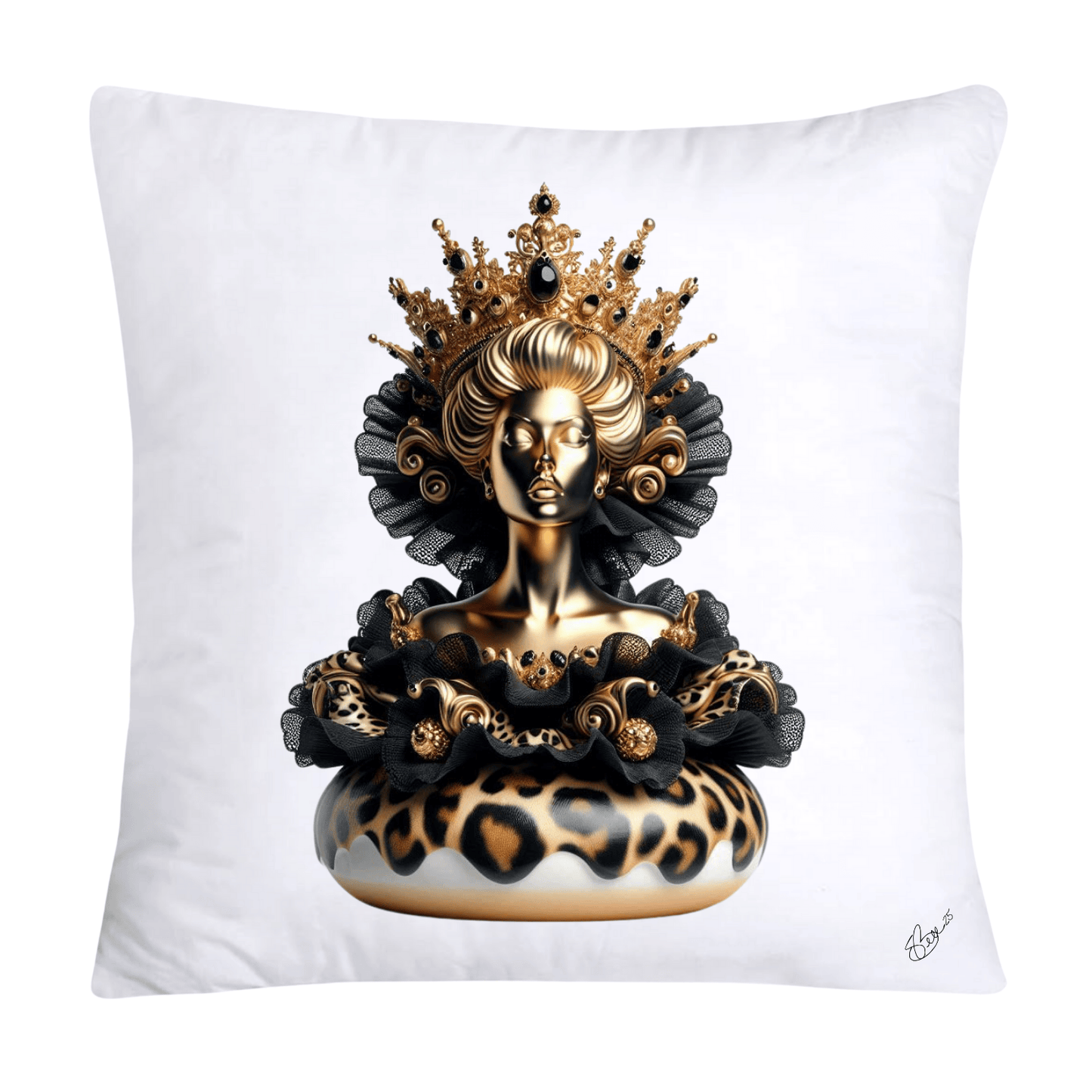Wild and Royal Animal Print Donut 18x18 Pillow Covers-2037