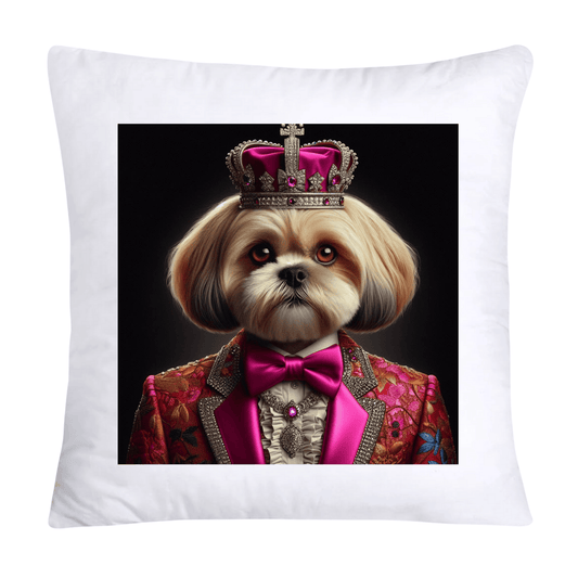Royal Pet Portrait Pillow Covers 18X18-Shih Tzu at Versailles-730