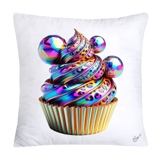 Wild Animal Print Cupcake Throw Pillow Covers 18x18-347