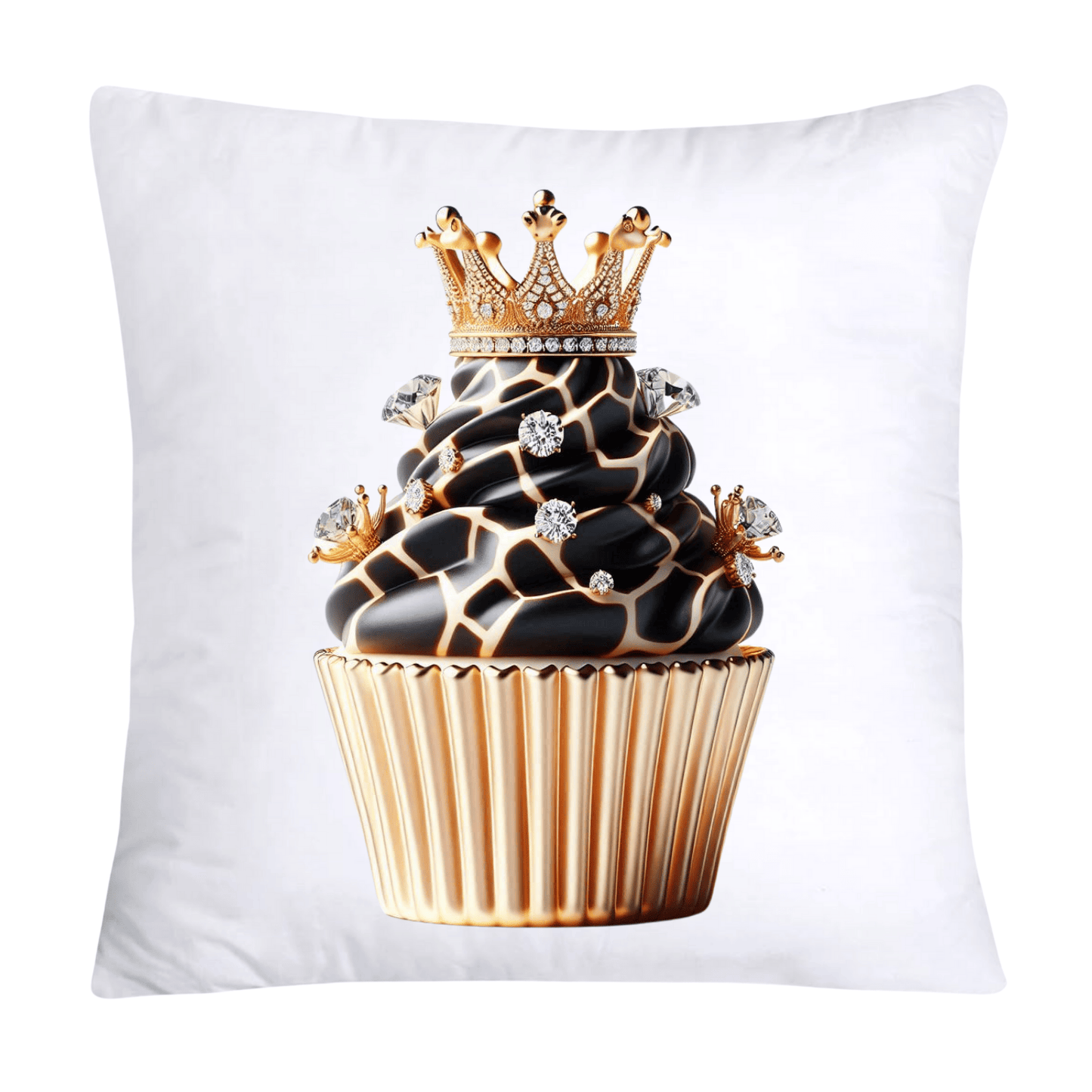 Royal and Wild Animal Print Cupcake Pillow Covers 18x18-397