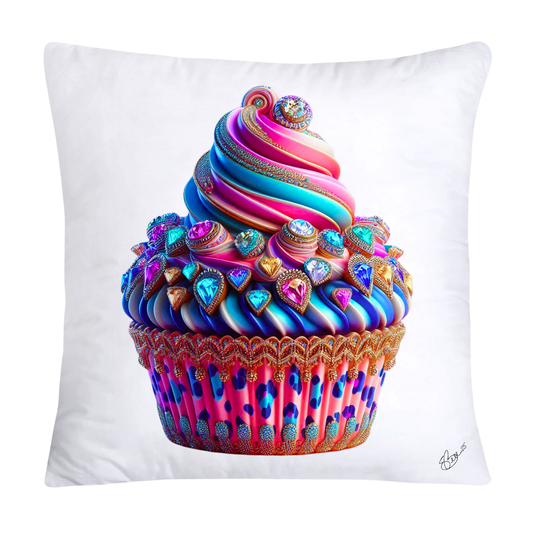 Wild Animal Print Cupcake Throw Pillow Covers 18X18-411