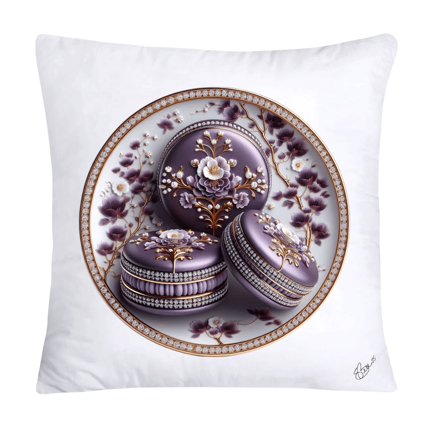 Purple Willow Sweetest Macaroon Throw Pillow Covers-270