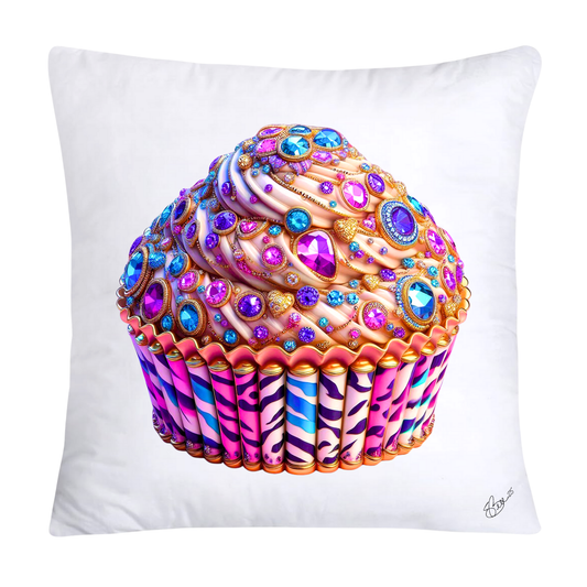 Wild Animal Print Cupcake 18x18 Throw Pillow Covers-931