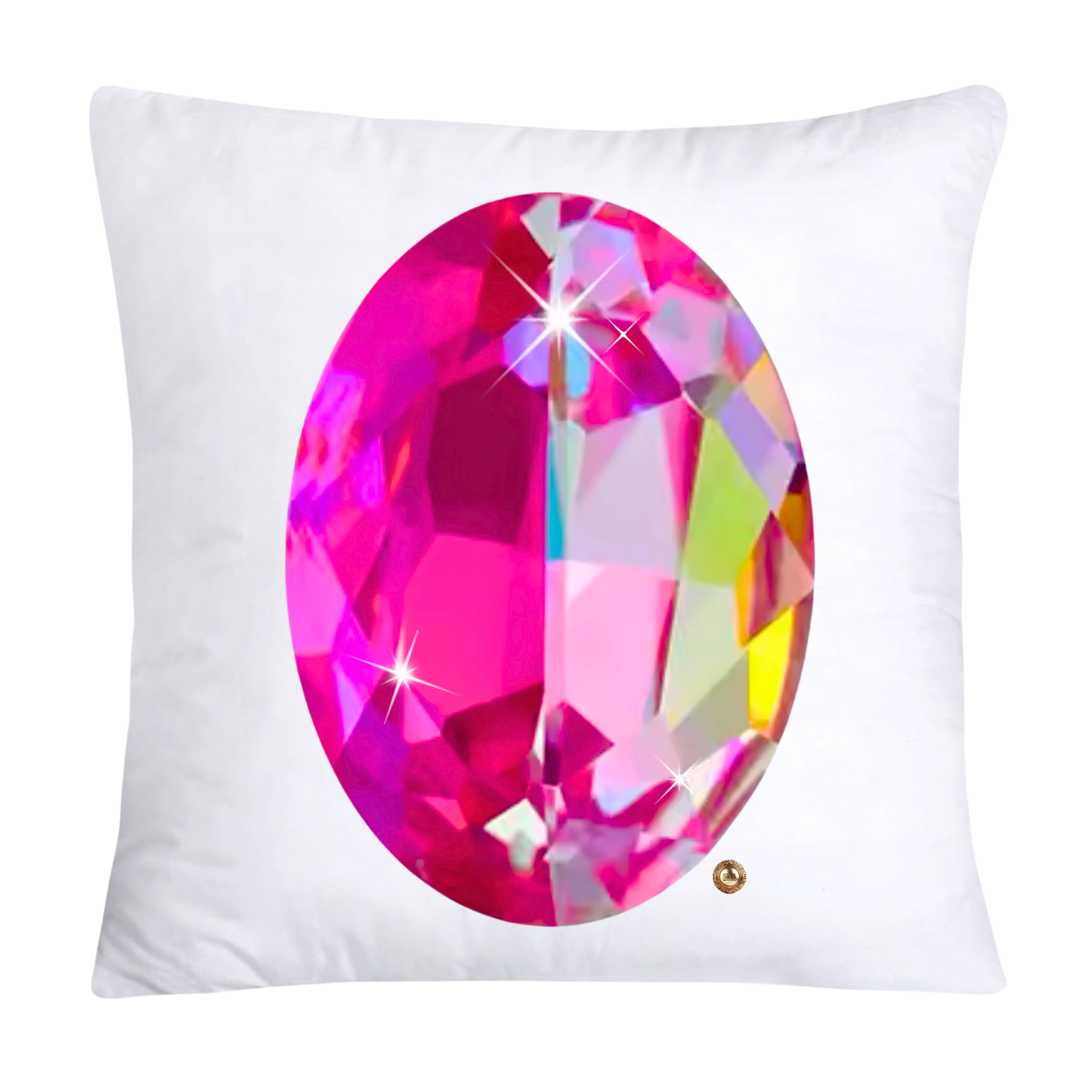 Sparkling Diamonds and Gemstone Pillow Covers 18x18-2734