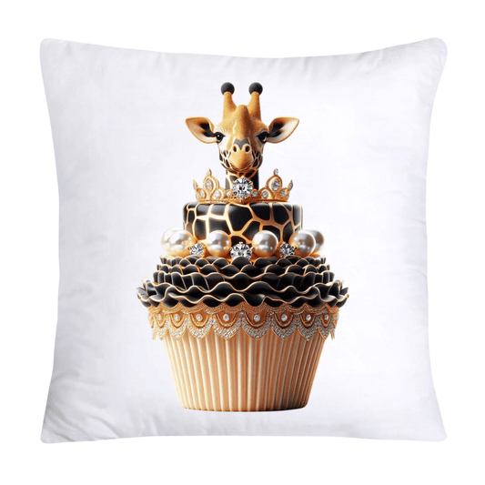 Royal and Wild Animal Print Cupcake Pillow Covers 18x18-416