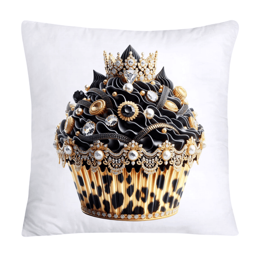 Royal and Wild Animal Print Cupcake Pillow Covers 18x18-396