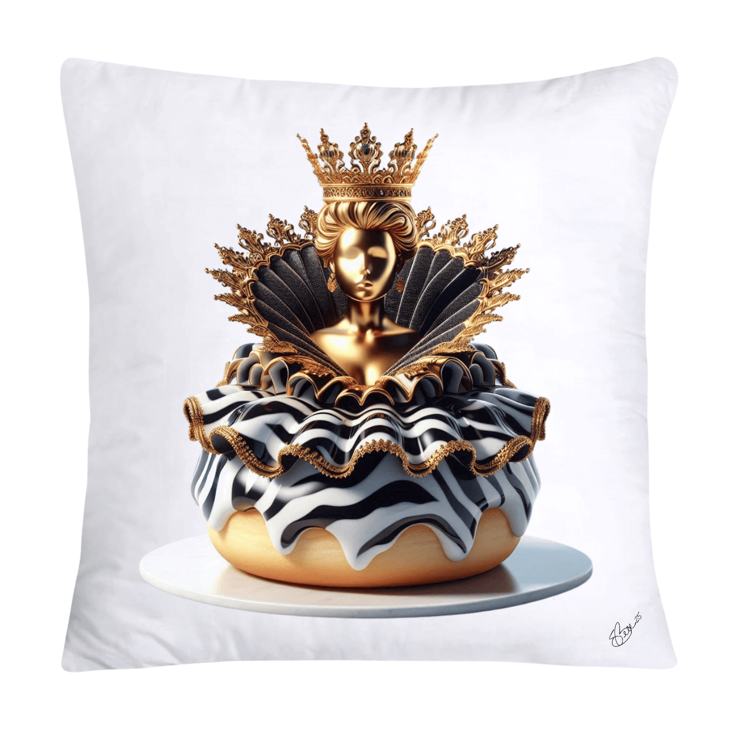 Wild and Royal Animal Print Donut 18x18 Pillow Covers-2041