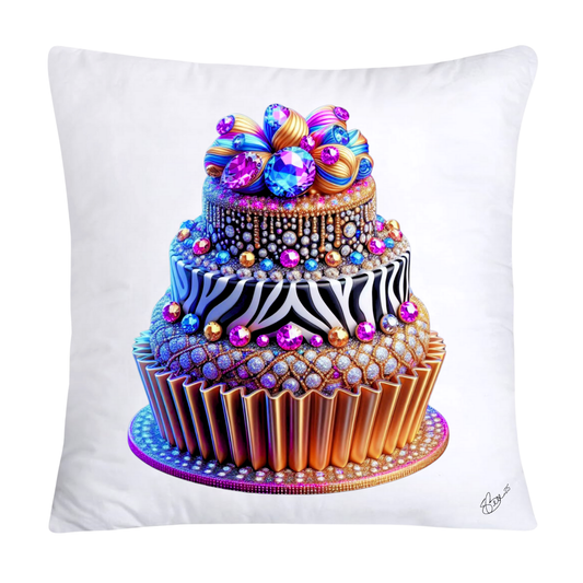 Wild Animal Print Cupcake Throw Pillow Covers 18x18-869