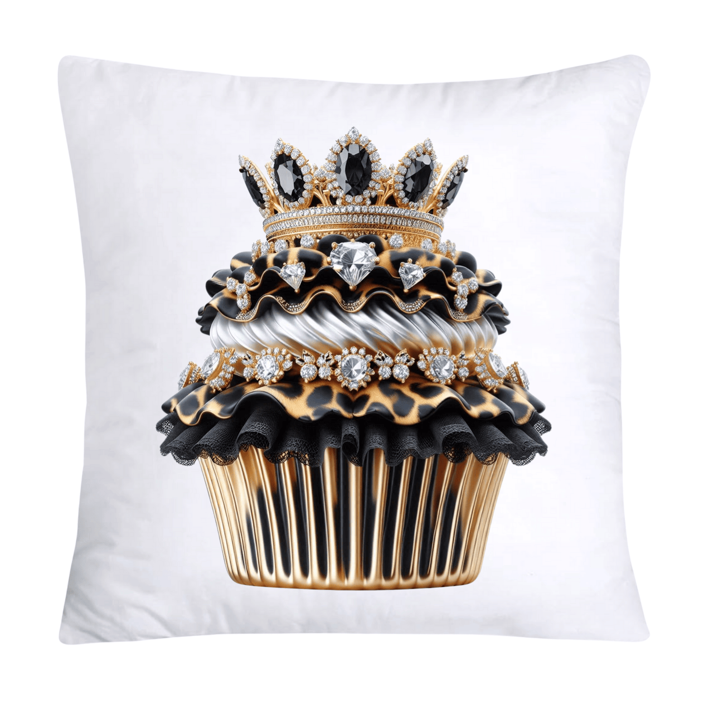 Royal and Wild Animal Print Cupcake Pillow Covers 18x18-420