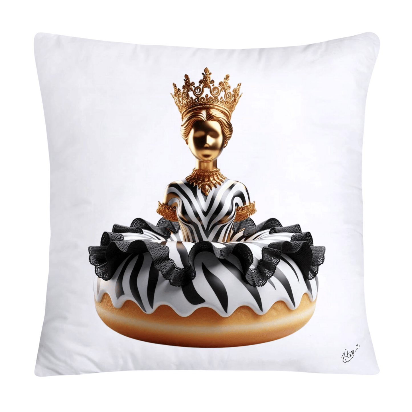 Wild and Royal Animal Print Donut 18x18 Pillow Covers-2034