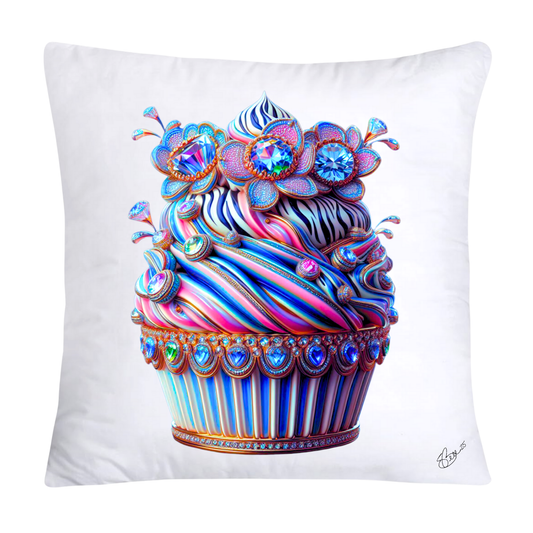 Wild Animal Print Cupcake Throw Pillow Covers 18x18-342