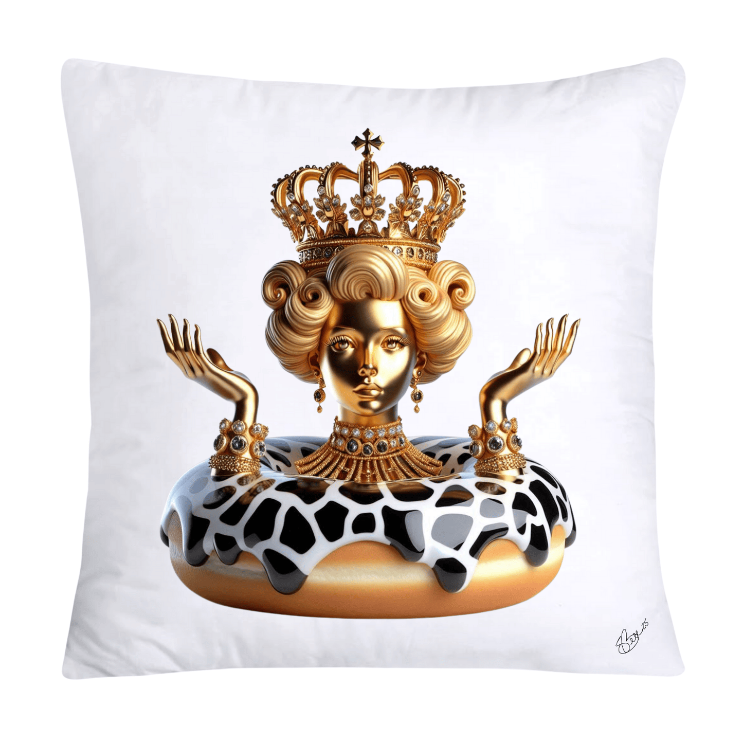 Wild and Royal Animal Print Donut 18x18 Pillow Covers-2047