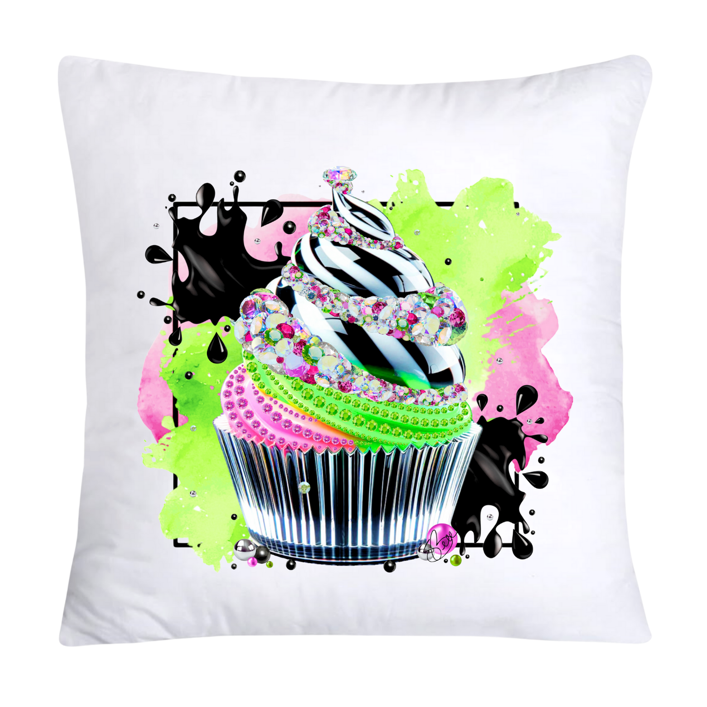 Stunning Neon Zebra Print 18x18 Pillow Covers-456