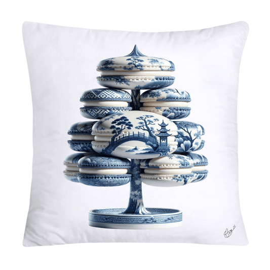 Blue Willow 18x18 Adorable Macaroon Throw Pillow Covers-1429