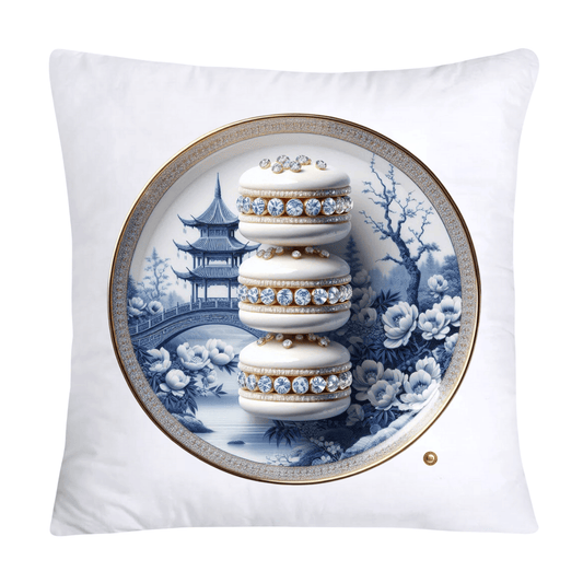 Blue Willow 18x18 Adorable Macaroon Throw Pillow Covers-1884