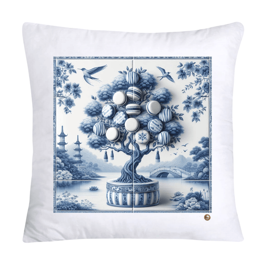 Blue Willow 18x18 Adorable Macaroon Throw Pillow Covers-1869