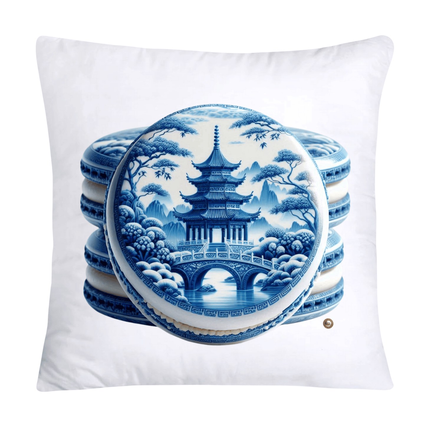 Blue Willow 18x18 Adorable Macaroon Pillow Covers-307