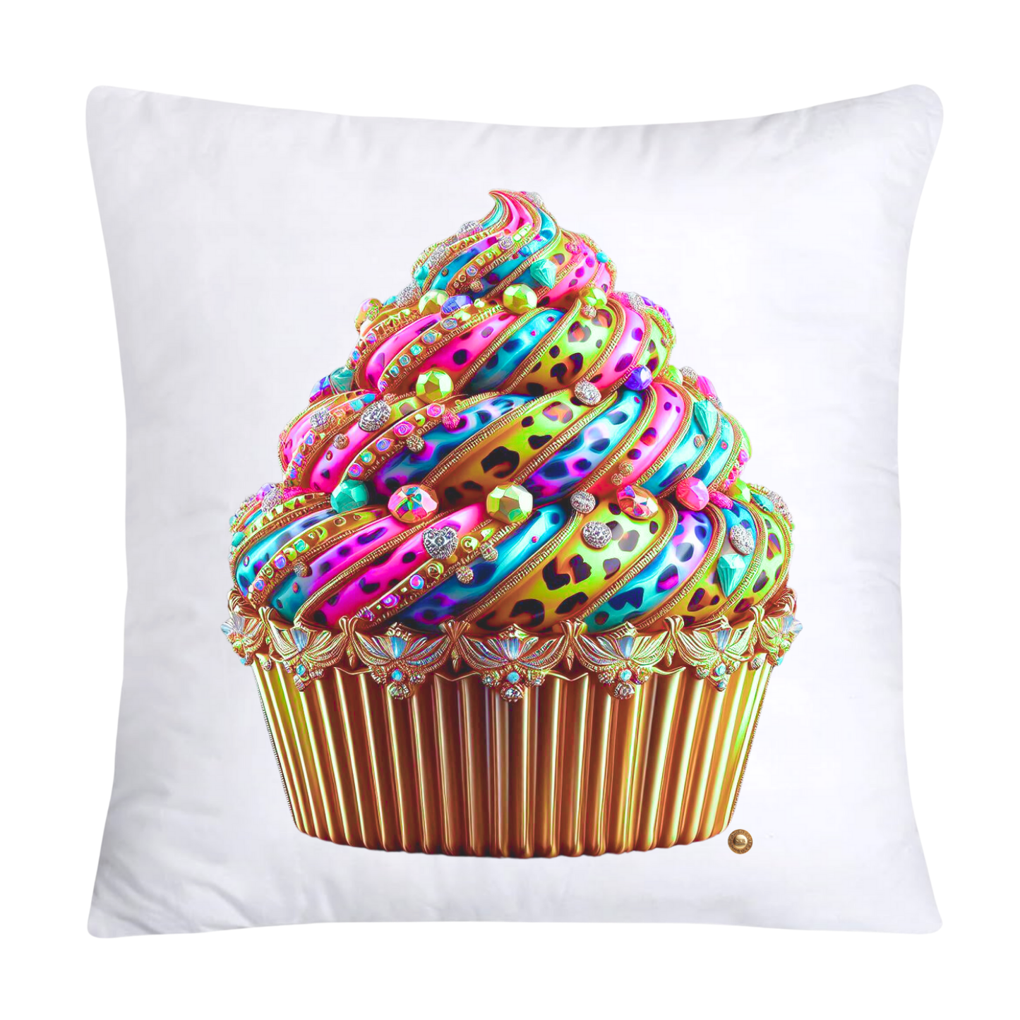 Wild Animal Print Cupcake Throw Pillow Covers 18X18-1165