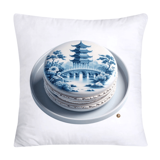 Blue Willow 18x18 Adorable Macaroon Throw Pillow Covers-312