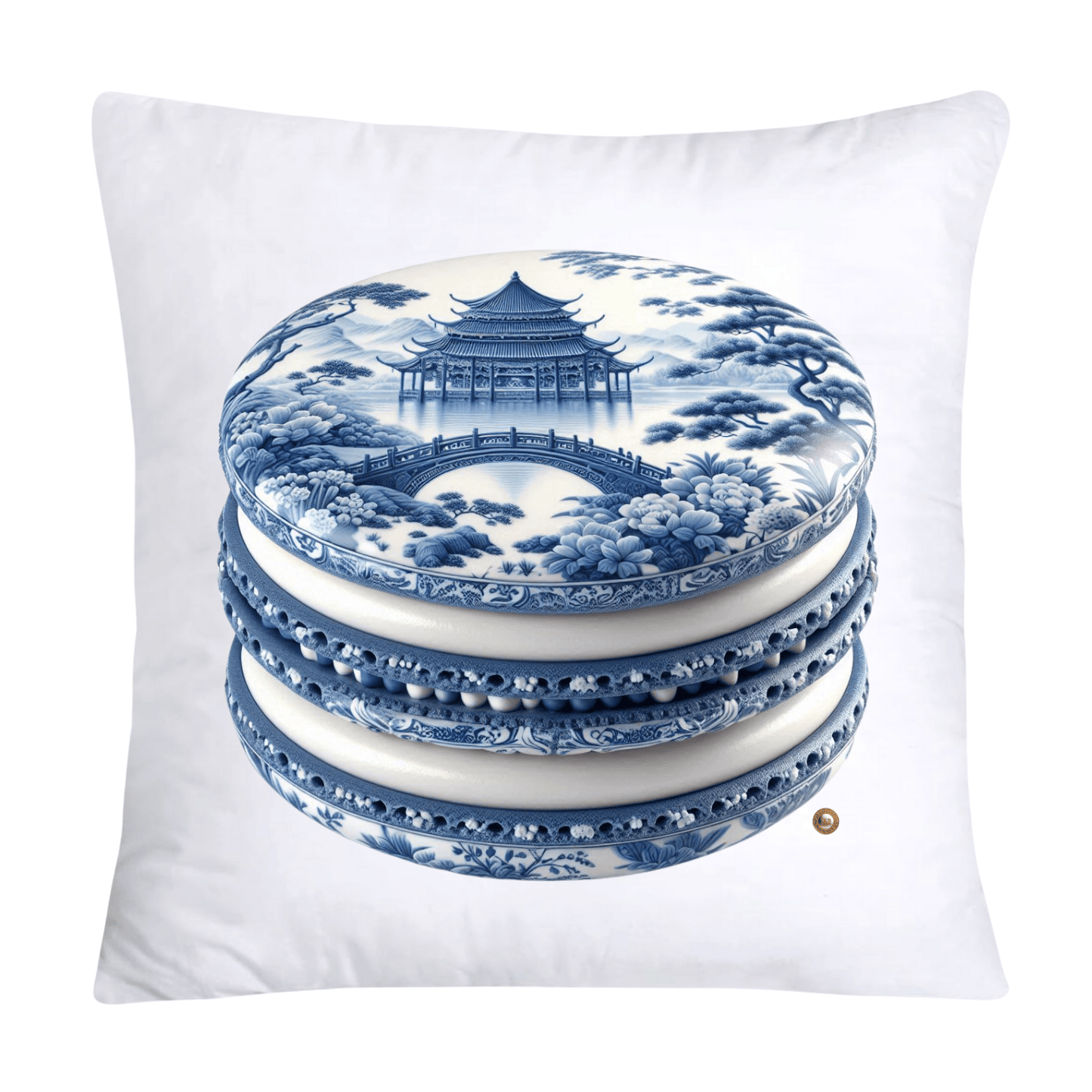 Blue Willow 18x18 Adorable Macaroon Pillow Covers-301