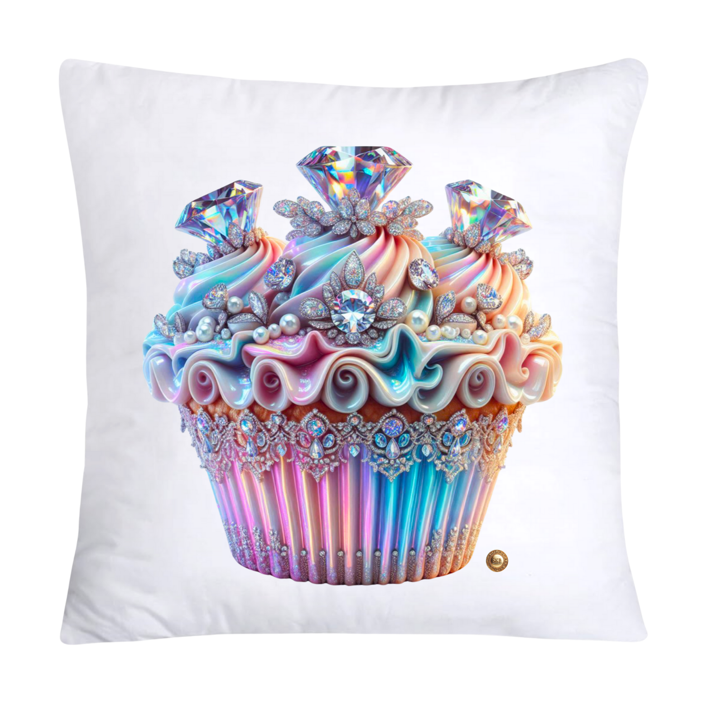 Cotton Candy Pink and Blue Cupcake Pillow Covers-2560