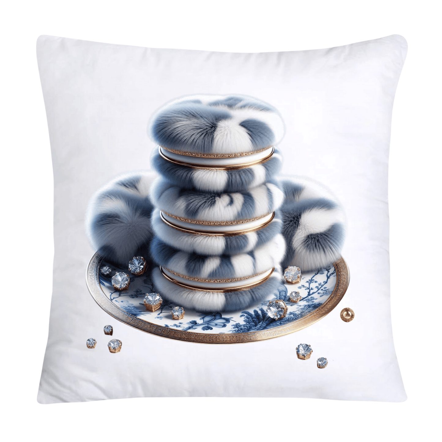 Blue Willow 18x18 Adorable Macaroon Throw Pillow Covers-2566
