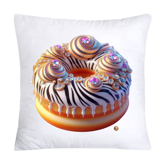 Wild Animal Print Donut Throw Pillow Covers 18x18-822