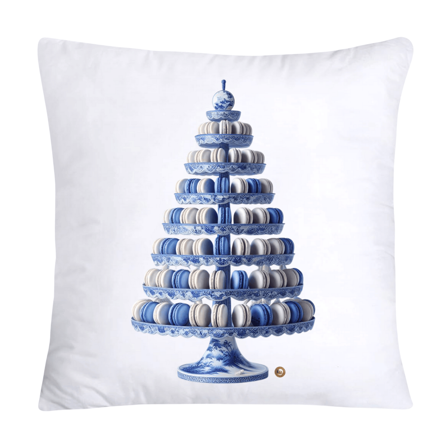 Blue Willow 18x18 Adorable Macaroon Throw Pillow Covers-2329