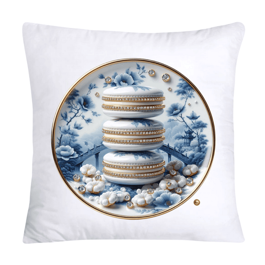 Blue Willow 18x18 Adorable Macaroon Throw Pillow Covers-1894