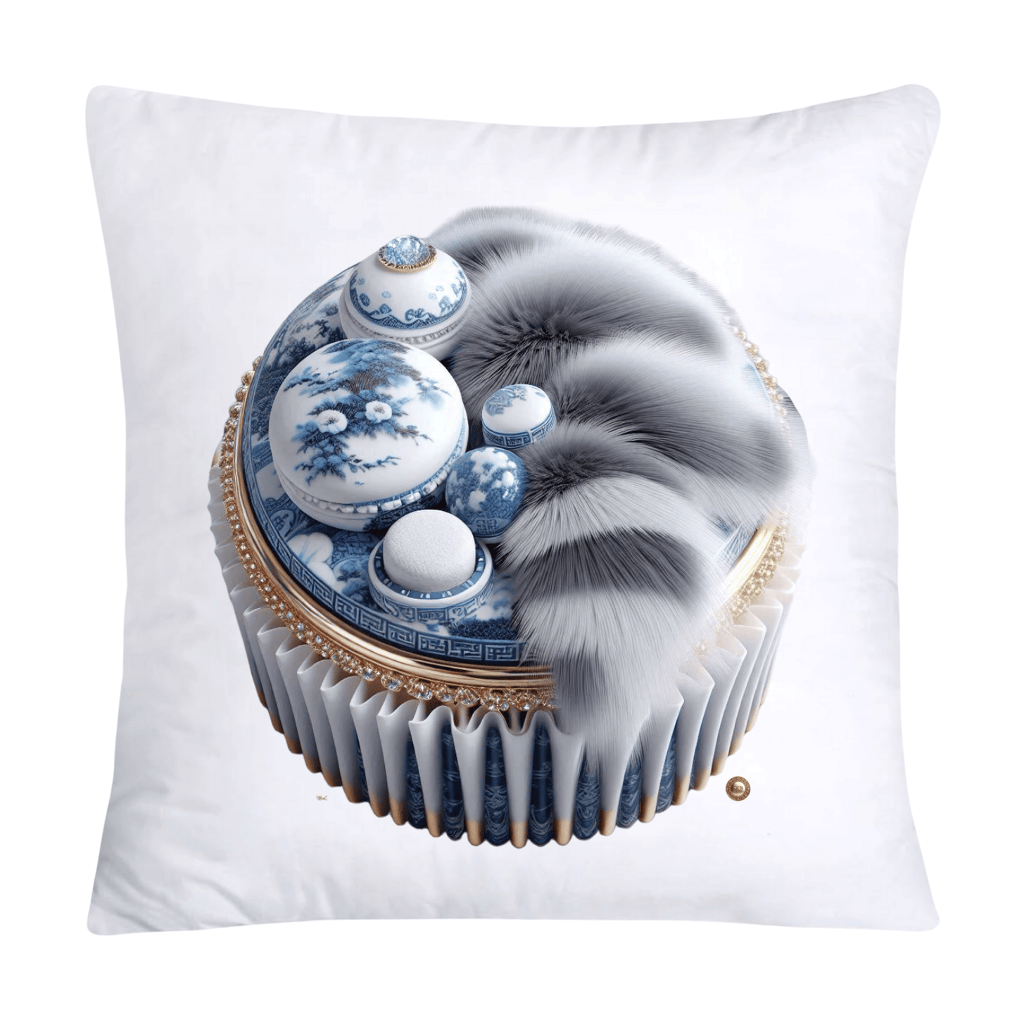 Blue Willow 18x18 Adorable Macaroon Throw Pillow Covers-1862